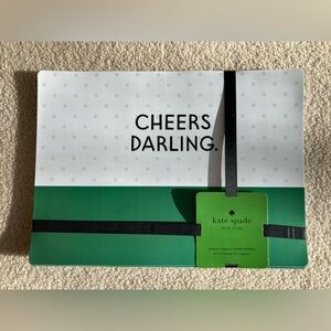 Kate Spade Green and White Placemats - set of 4